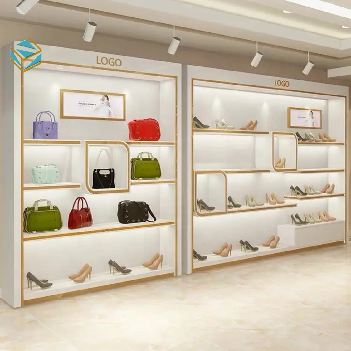 Thiết kế mặt tiền tạo hiệu ứng ánh sáng thu hút khách hàng ngay từ cái nhìn đầu tiên.