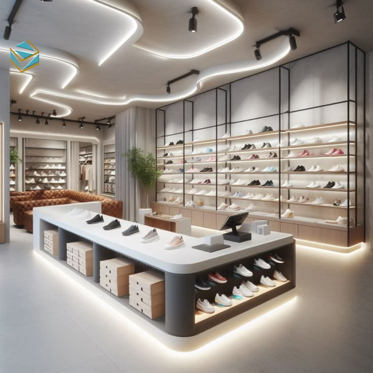 Thiết kế Minimalism mang lại sự thông thoáng, hiện đại và tăng khả năng nhận diện thương hiệu.