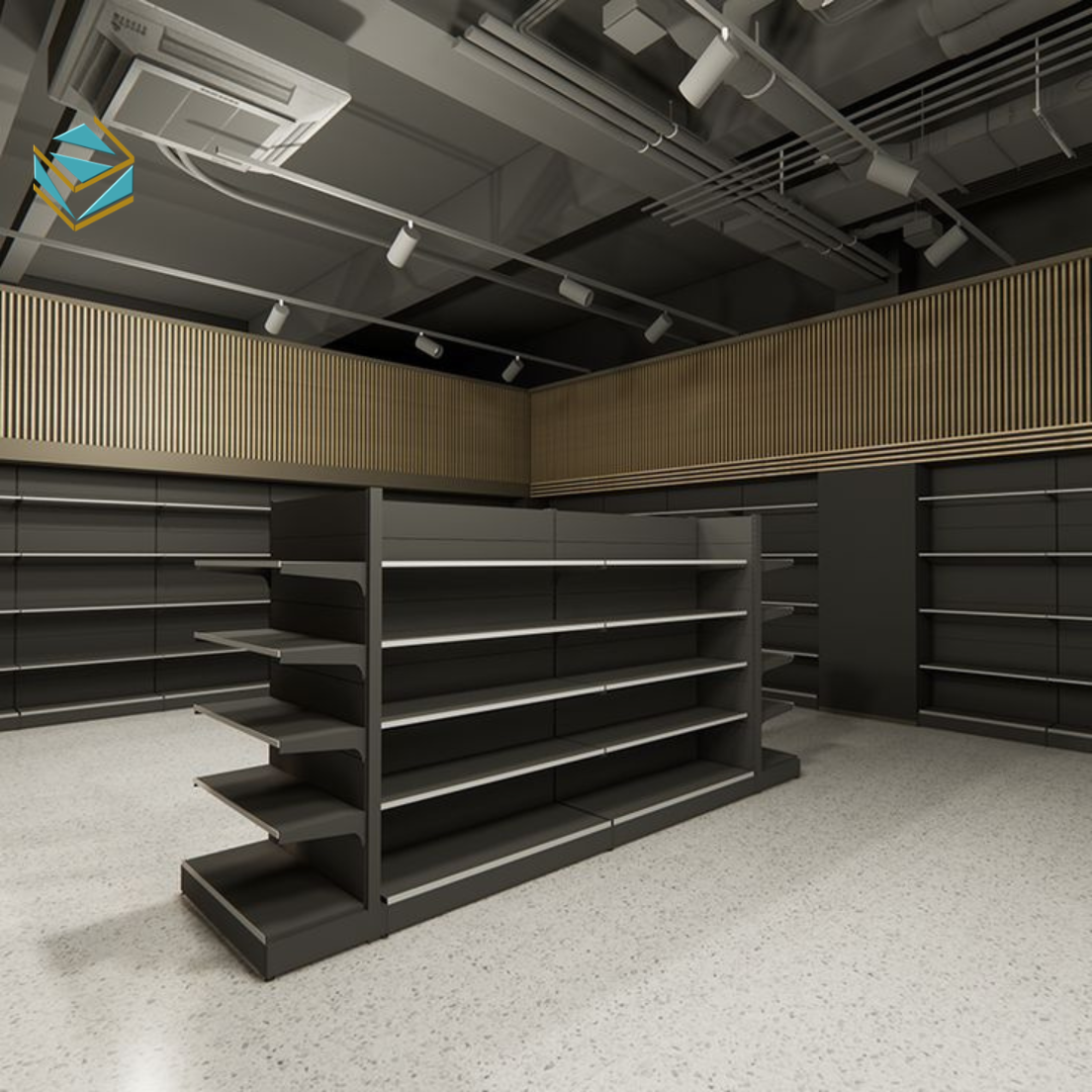 Cửa hàng được thiết kế nhận diện rõ ràng, dễ gây ấn tượng với khách hàng.