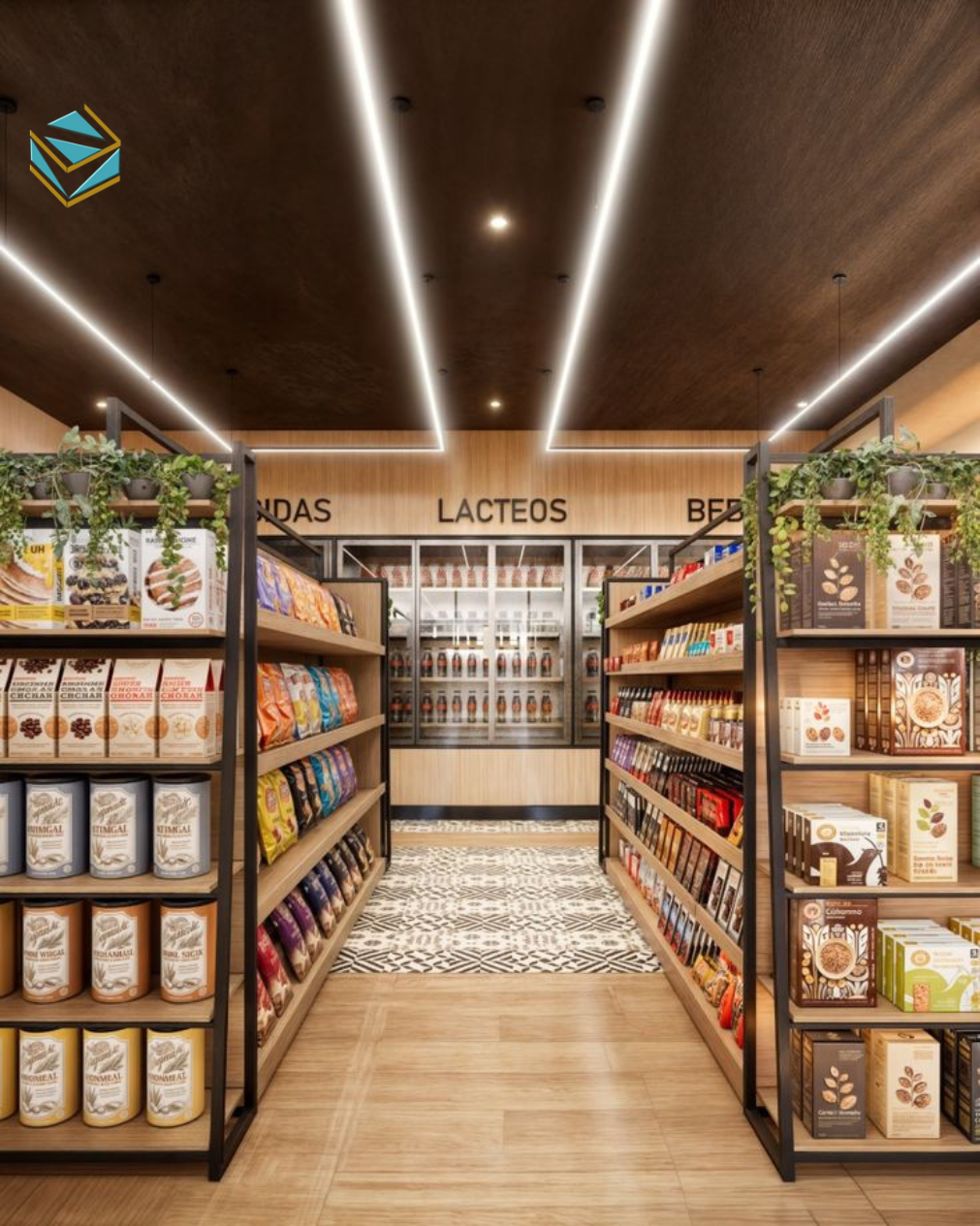 Biển hiệu lớn và cửa kính giúp cửa hàng thu hút khách vãng lai, tạo ấn tượng chuyên nghiệp ngay từ bên ngoài.