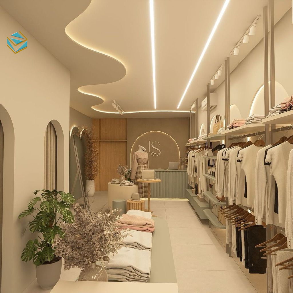 Giải pháp thi công shop quần áo hiện đại giúp tối ưu trưng bày, tạo trải nghiệm mua sắm chuyên nghiệp và tăng tỷ lệ chốt đơn.