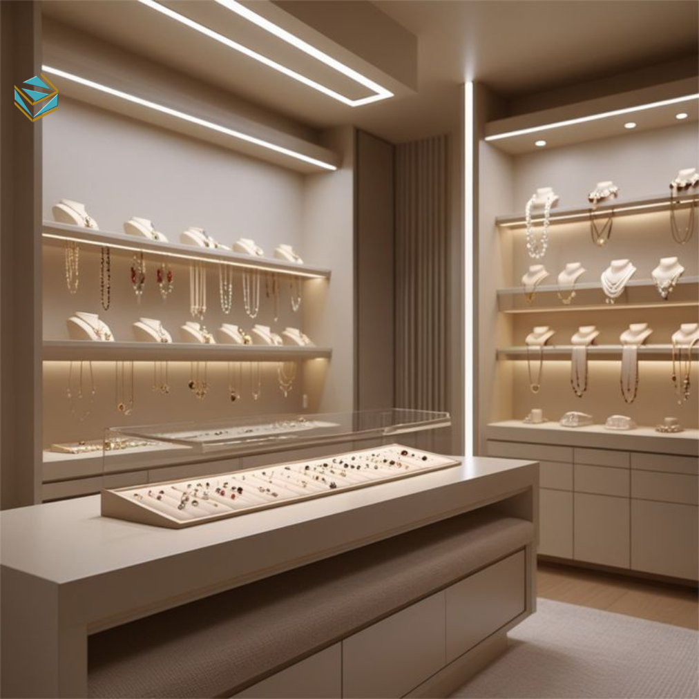 Gỗ veneer, ánh sáng vàng nhẹ và điểm nhấn kim loại giúp tạo cảm giác ấm cúng và cao cấp.