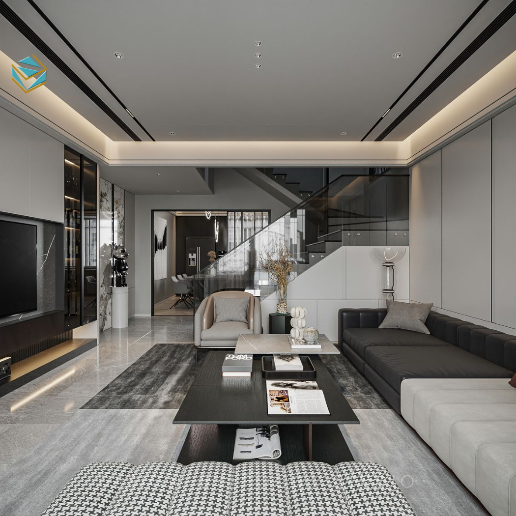 Giải pháp thiết kế nội thất tập trung vào thẩm mỹ, công năng và trải nghiệm sống. Không gian được bố trí khoa học, giúp biệt thự tăng giá trị sử dụng và giá trị tài sản lâu dài.