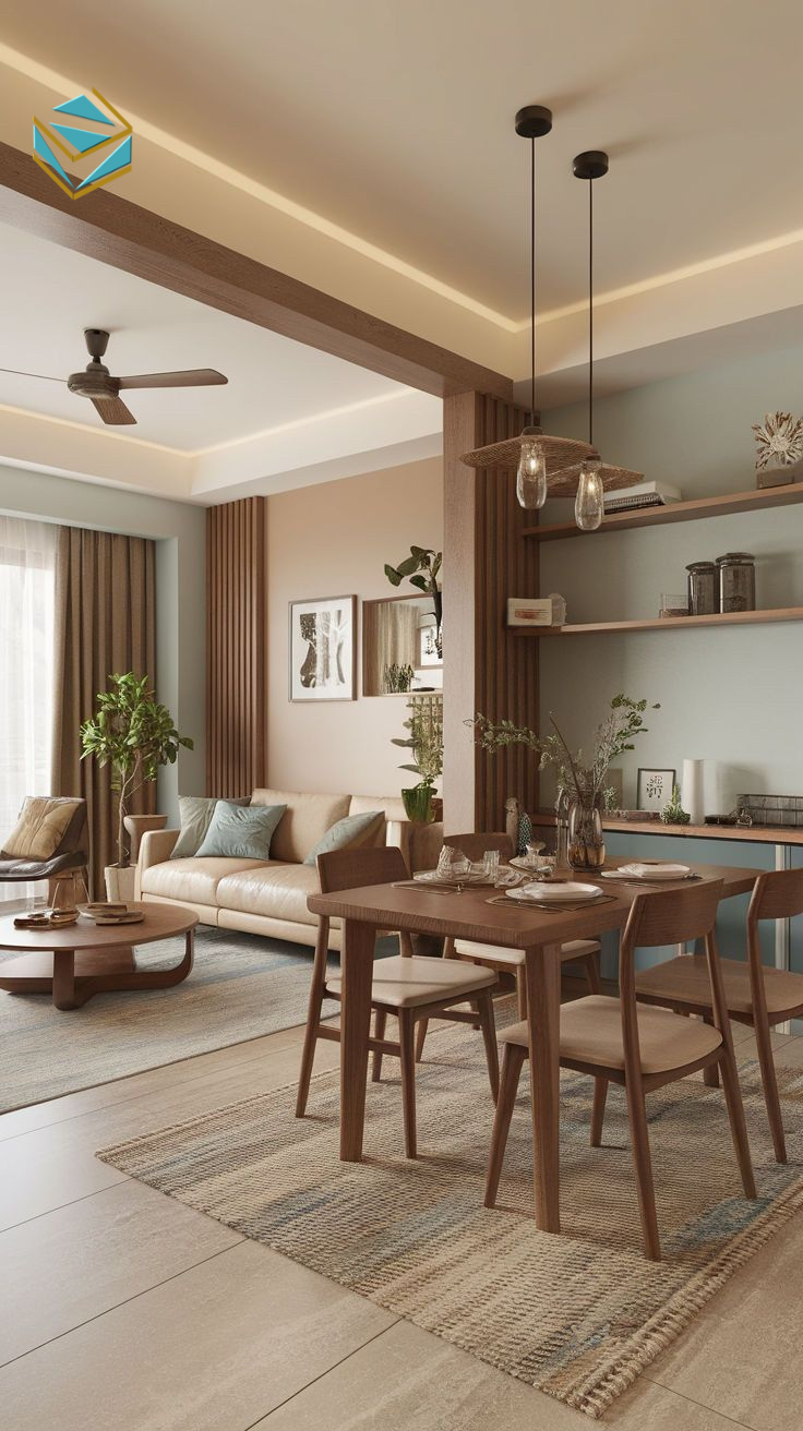 Nội thất nhà phố được nâng cấp từng khu vực, thay đổi vật liệu và màu sắc để tạo diện mạo mới đón năm mới.