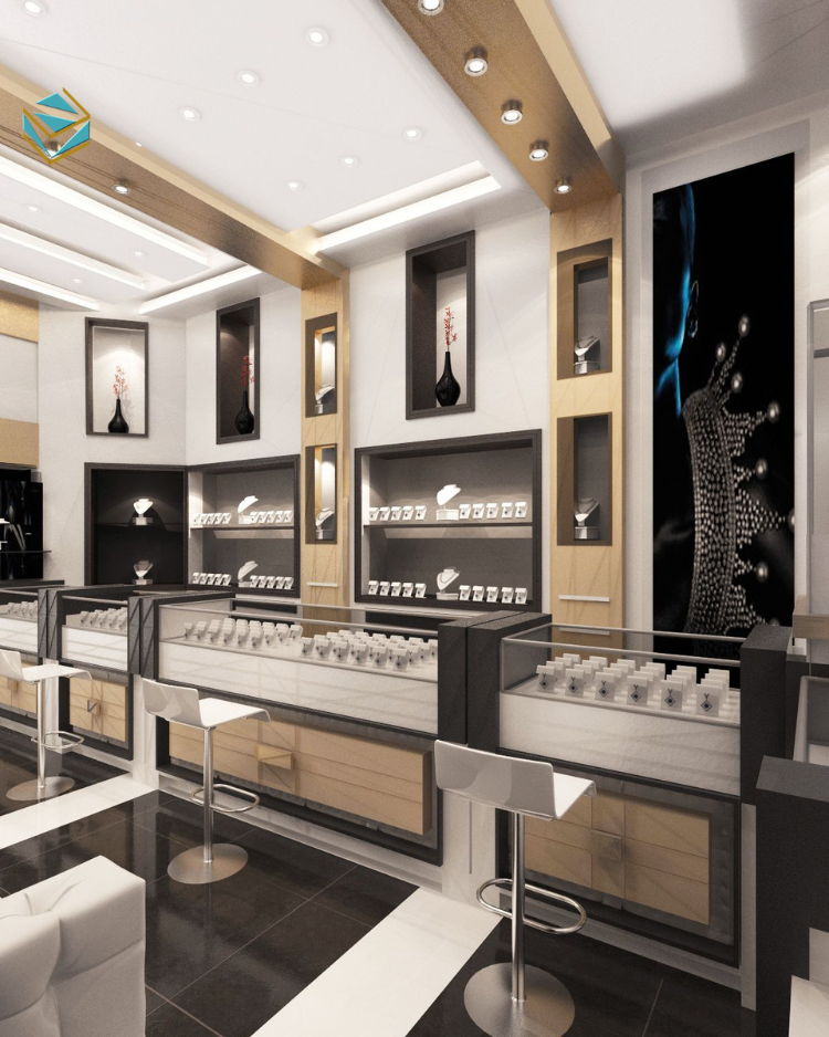 Thi công shop đồng hồ theo phong cách tối giản giúp tối ưu diện tích và tạo cảm giác rộng rãi, hiện đại.