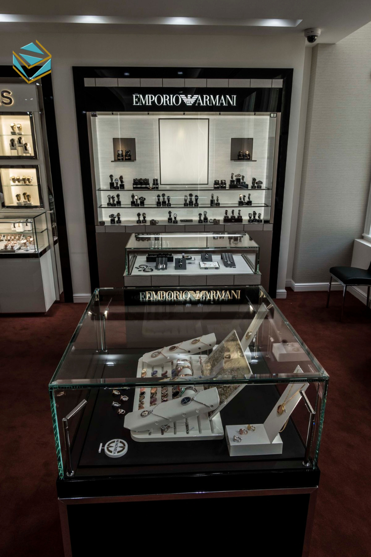 Quy trình thiết kế thi công shop đồng hồ trọn gói giúp tiết kiệm thời gian và kiểm soát chi phí hiệu quả.