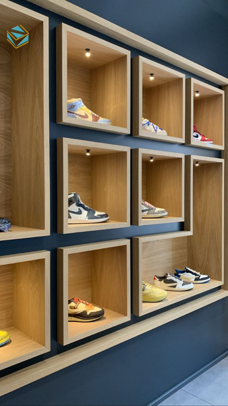 Dịch vụ thi công cửa hàng thể thao trọn gói giúp tiết kiệm chi phí và đảm bảo chất lượng nội thất.