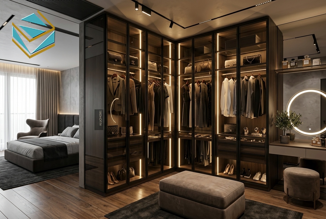 báo giá tủ quần áo cánh kính và mdf an cường nam việt