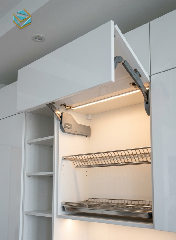 Phụ kiện tay nâng Blum đôi nâng hạ cánh tủ bếp trên - Nội Thất Nam Việt