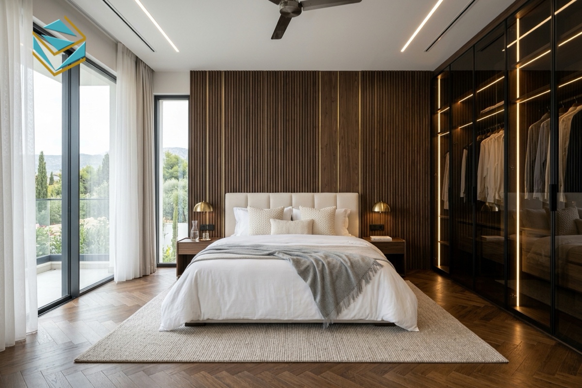 Thiết kế thi công phòng ngủ master biệt thự sang trọng hiện đại giá xưởng Hóc Môn
